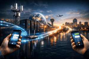 How a Phone Call Travels Across the World