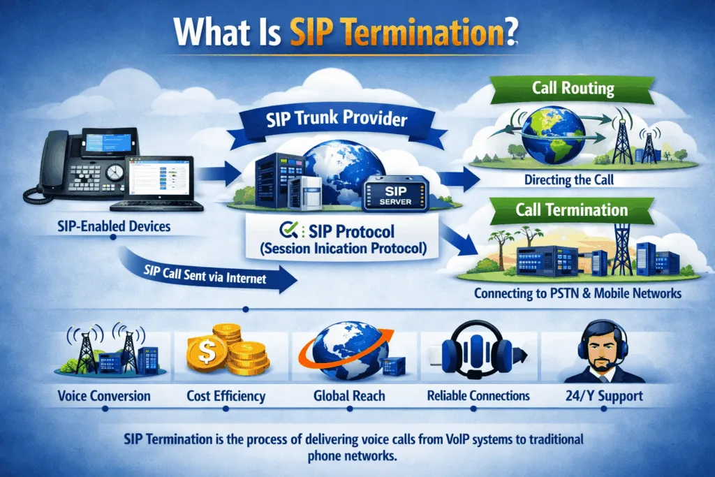 What Is SIP Termination? 2026 Guide for VoIP & Telecom