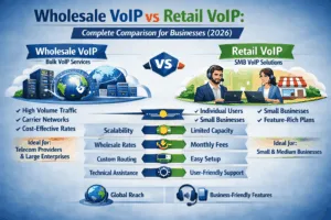 Wholesale VoIP vs Retail VoIP: Complete Comparison for Businesses (2026) 1 Wholesale VoIP vs Retail VoIP